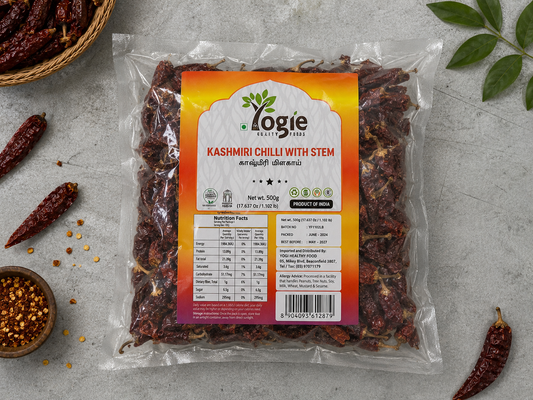Yogie Kashmiri Chilli Stem 500g