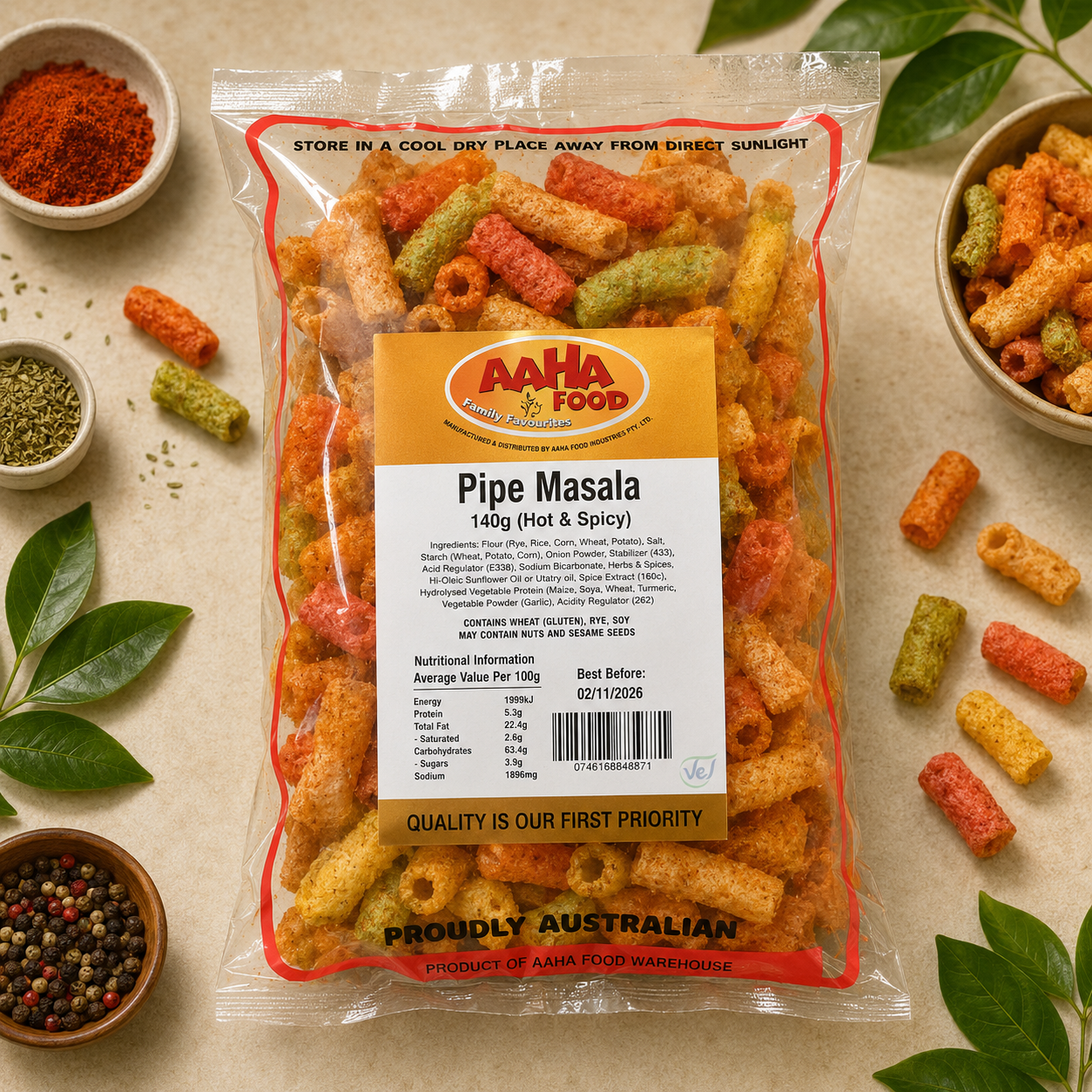 Aaha Pipe Masala Mix 140G
