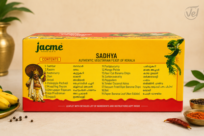 Jacme Sadhya (Authentic Vegetarian Feast of Kerala) 2kg (Serves - 2)