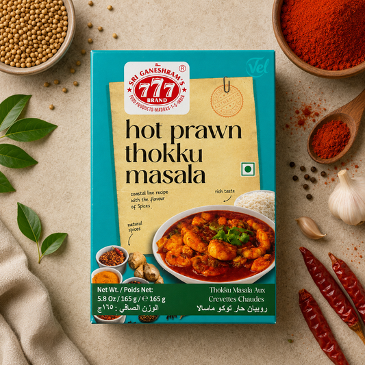 777 Hot Prawn Thokku Masala 165G-Onam Sale