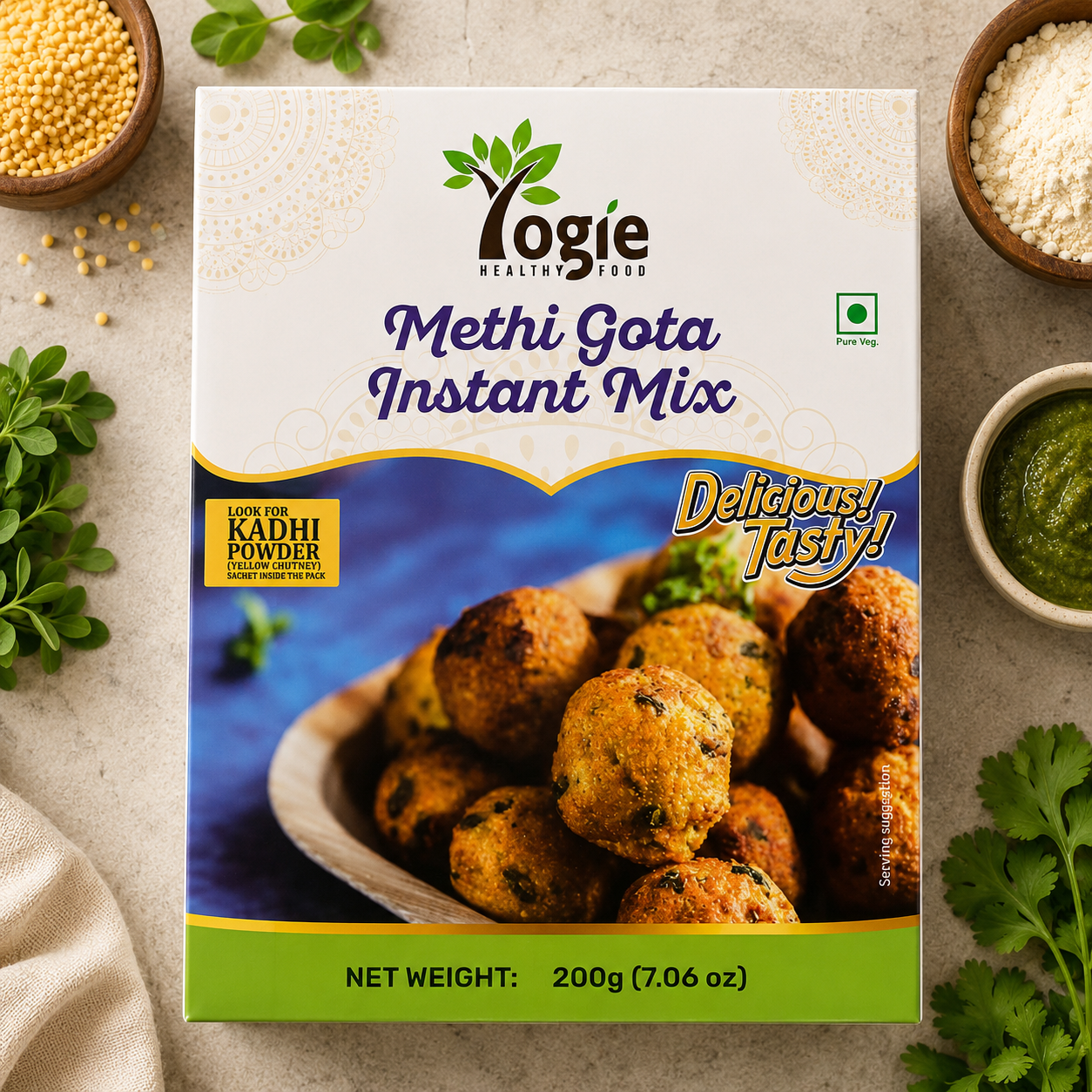 Yogie Methi Gota Instant Mix 200g