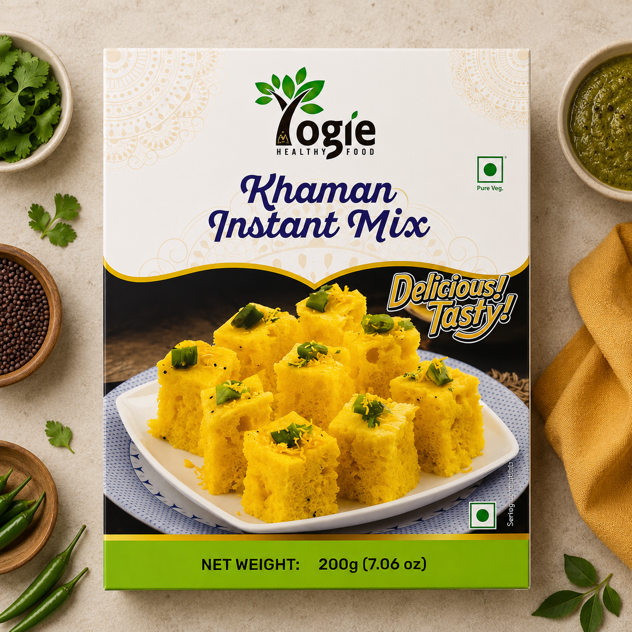 Yogie Khaman Instant Mix 200G