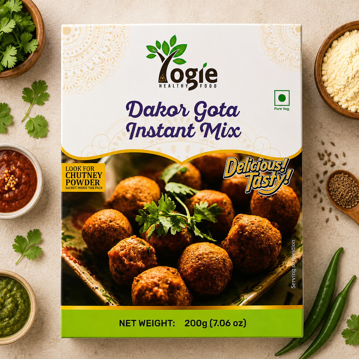 Yogie Dakor Gota Instant Mix 200g
