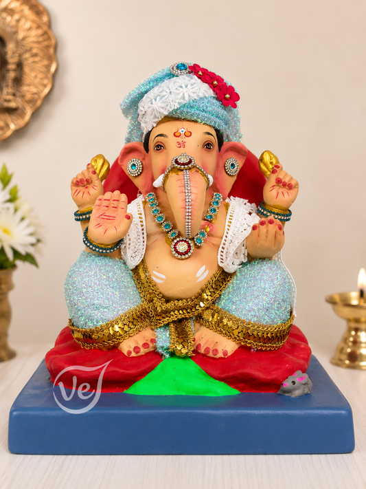God Ganesh Idol 12 Inch with Jewellery(ONLY PICK UP) - Pre Order 1 week