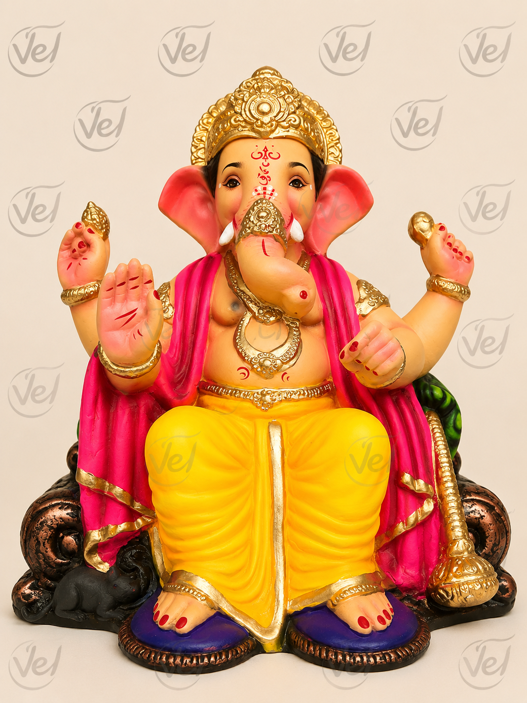 Clay God Ganesh Idol 21 inch (only pick up) - Pre Order 1 Week