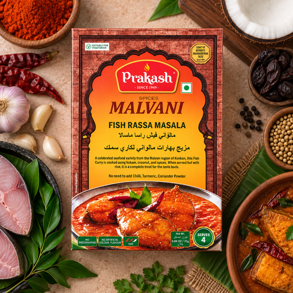 Prakash Malvani Fish Rassa Masala 25G