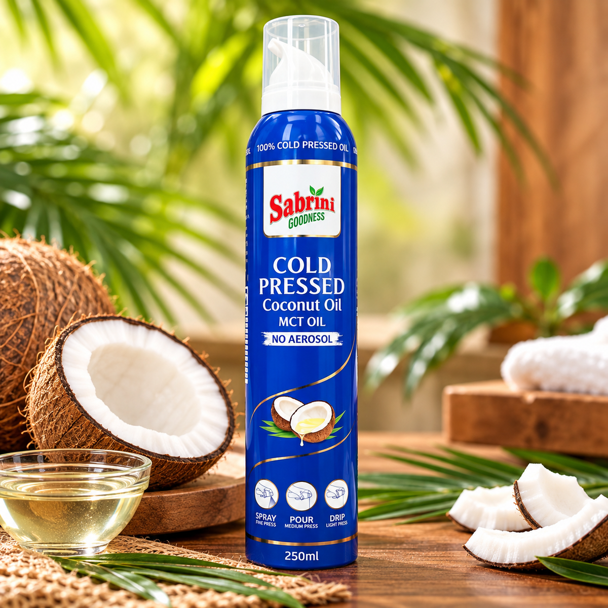 Sabrini Cold Pressed Cocount Oil Spray 250Ml