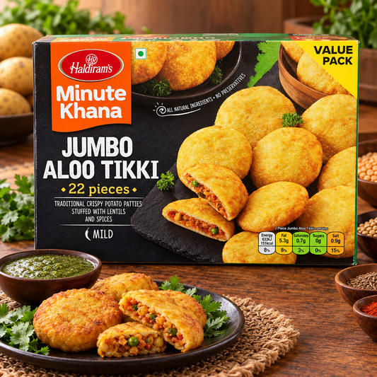 Haldirams Jumbo Aloo Tikki 1.8kg Frozen