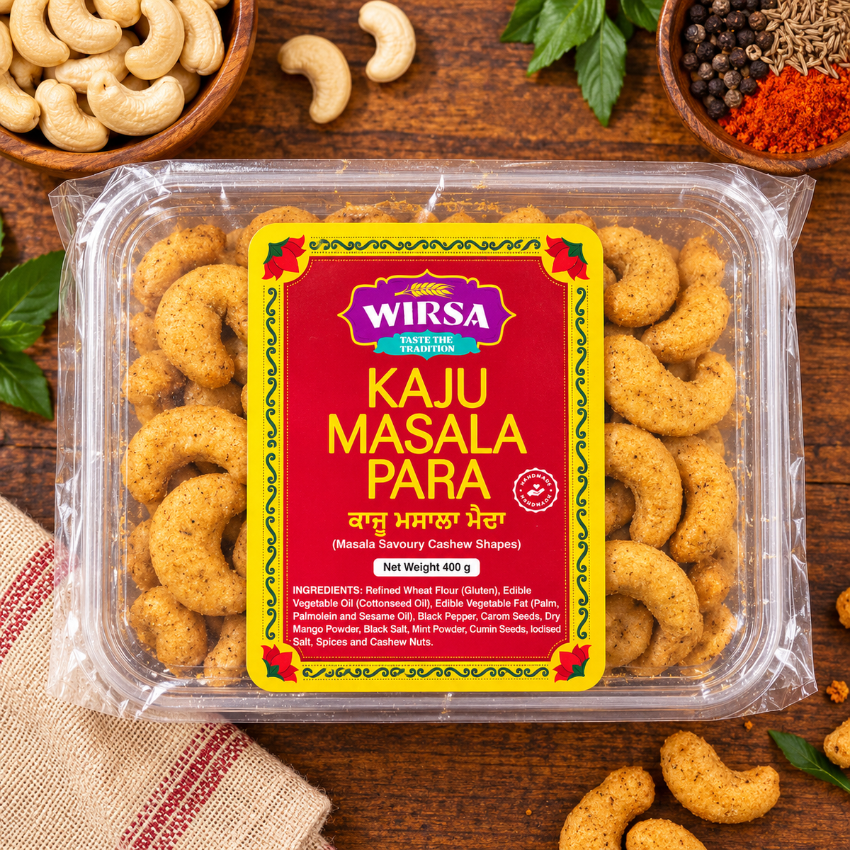 Wirsa Kaju Masala Para 400G