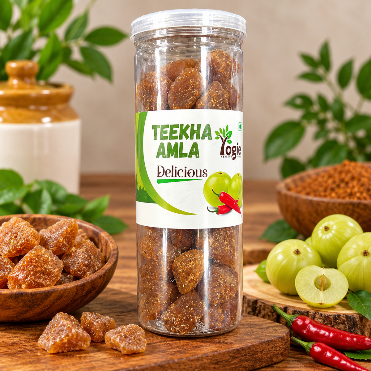 Yogie Delicious Teekha Amla 200G