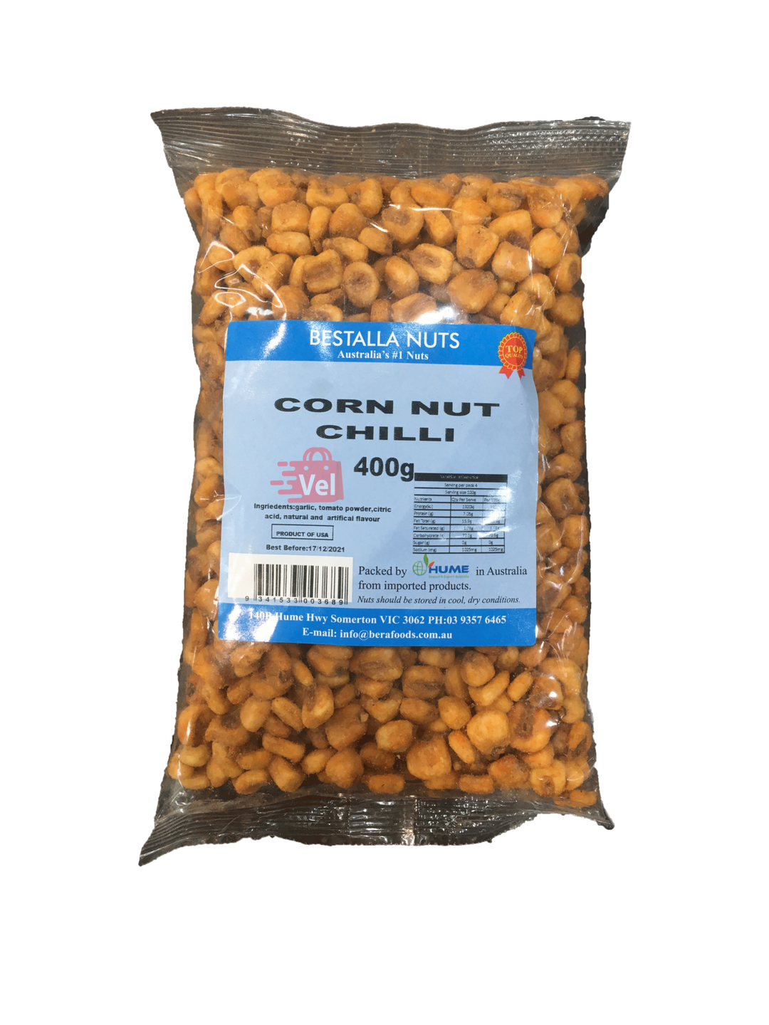 Bestalla Corn Nut Chilli 400g