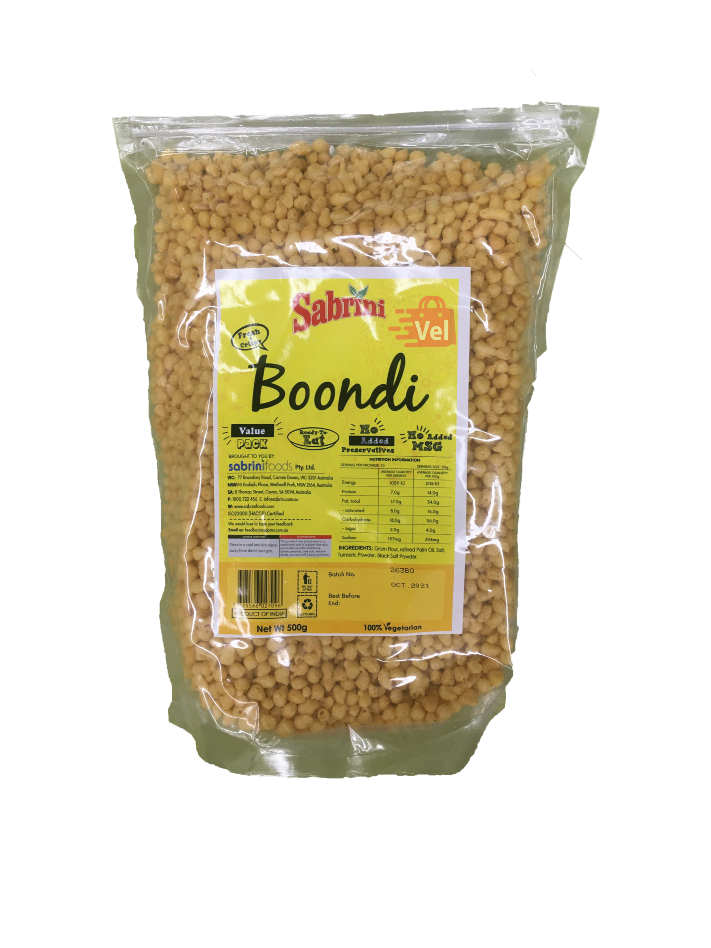 Pattu Boondi Plain 500g