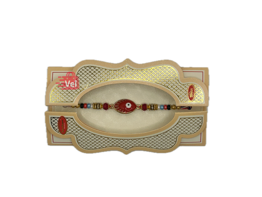Peacock Rakhi Red (Online exclusive)