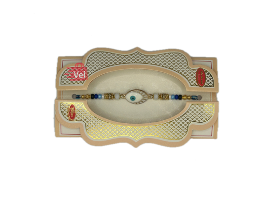 Peacock eye rakhi white (Online exclusive)