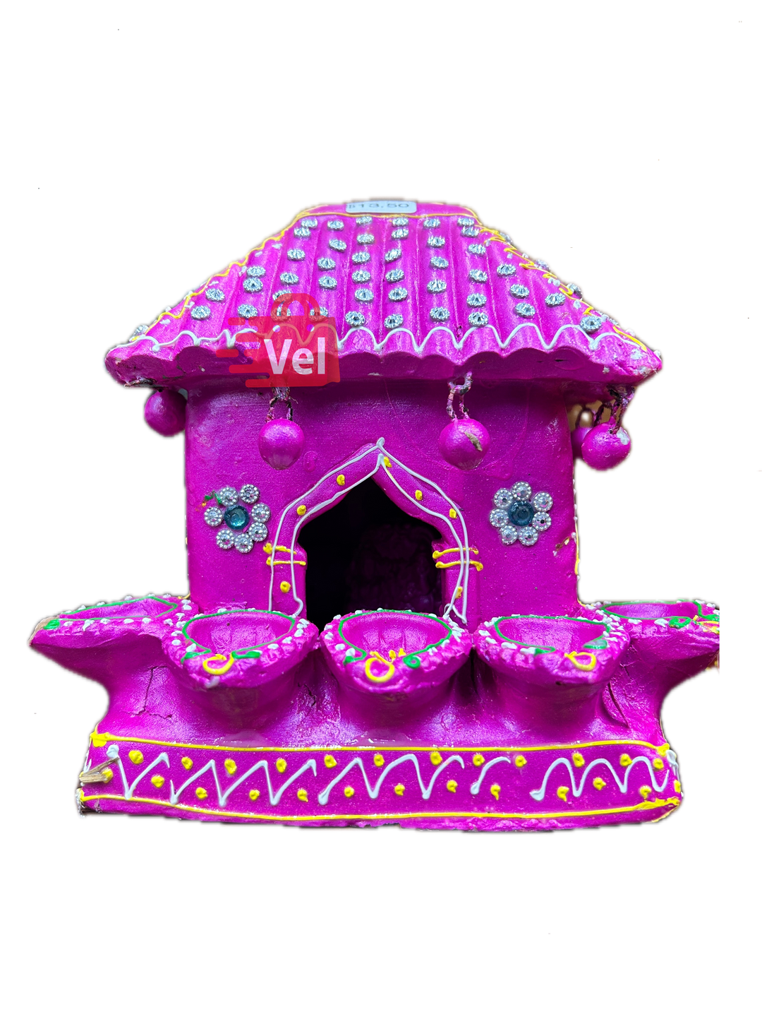 Small Diwali Hatri - Traditional Handcrafted Pooja Decor Plate for Lakshmi Puja & Festival Decoration (Copy)