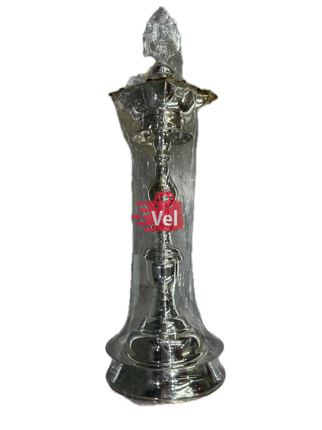 Pure Silver Kumcha K Lamp 16 inches – Traditional Maharashtrian Puja Thali for Dhanteras & Diwali