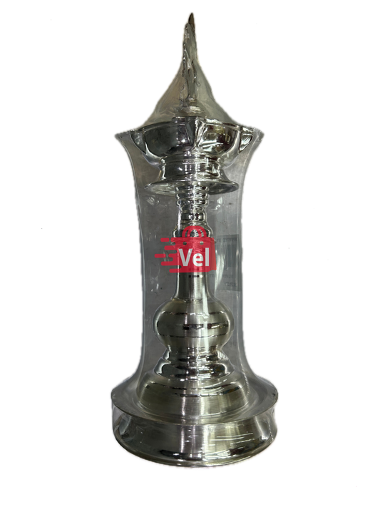 Pure Silver Kumcha K Lamp 10 inches ??Traditional Maharashtrian Puja Thali for Dhanteras & Diwali