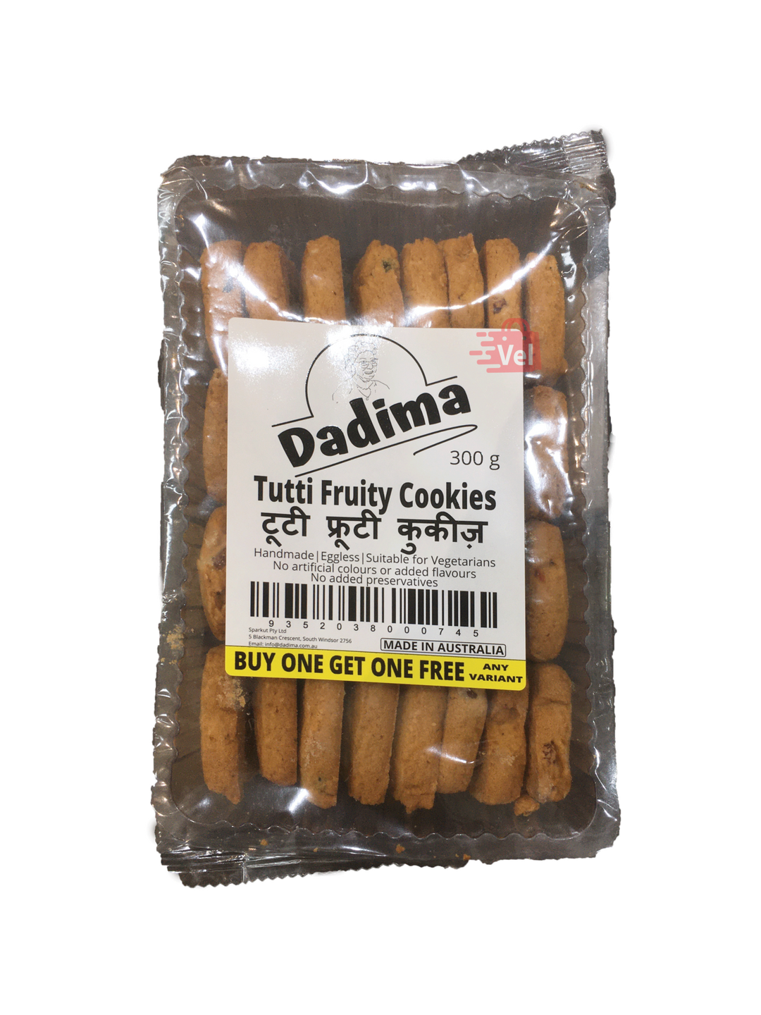 Dadima Tutti Frui Cookies 325G