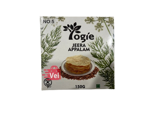 Yogie Jeera Appalam 150G No 5