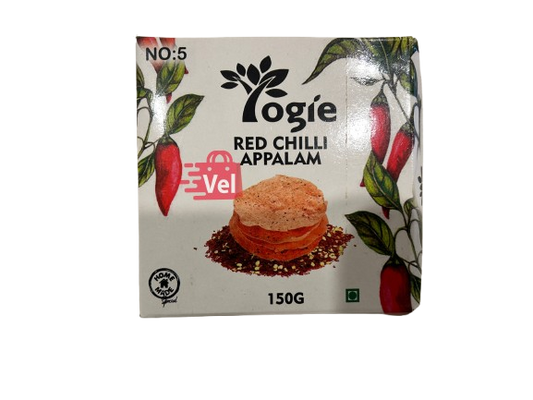 Yogie Red Chilli Appalam 150G