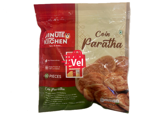 Minute Kitchen Coin Paratha 10Pcs 400G