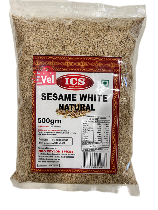 ICS Sesame White Natural 500G