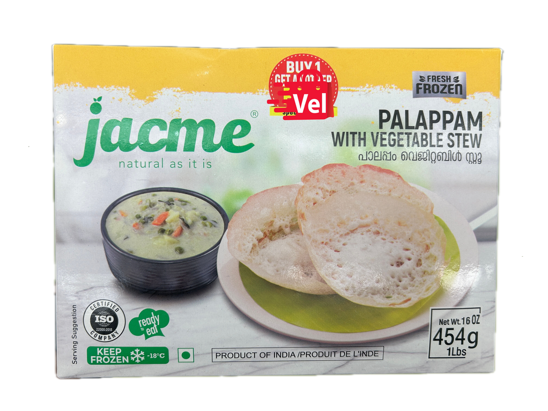 Jacme Palappam With Vegetables Stew 454G Frozen