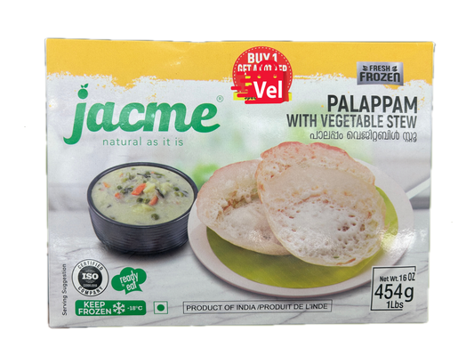 Jacme Palappam With Vegetables Stew 454G Frozen