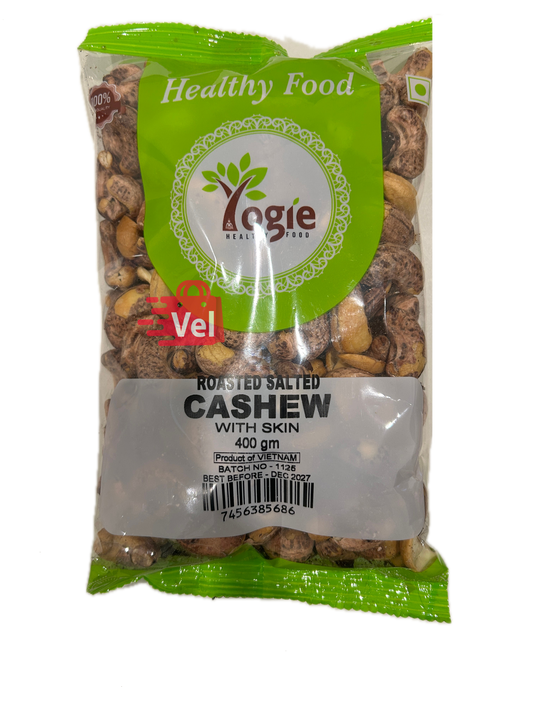 Yogie Roasted Salted Cashew With Skin 400G