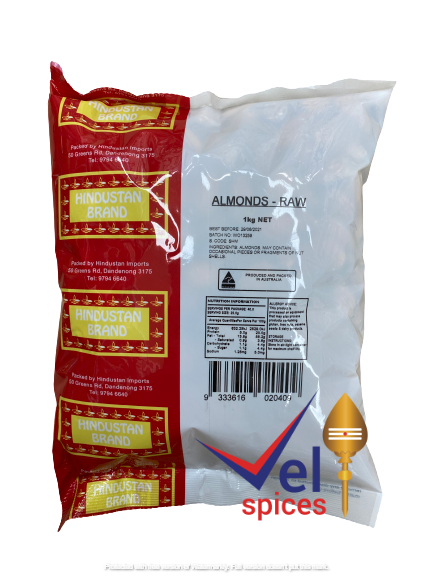 Hindustan Almond Raw 1Kg