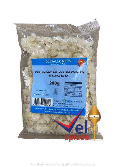 Bestalla Nuts Blanch Almond Sliced 200G