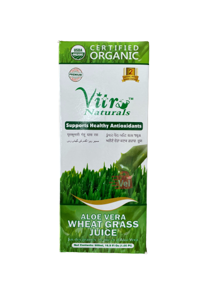 Vitro Organic Aloe Wheat Juice 500Ml