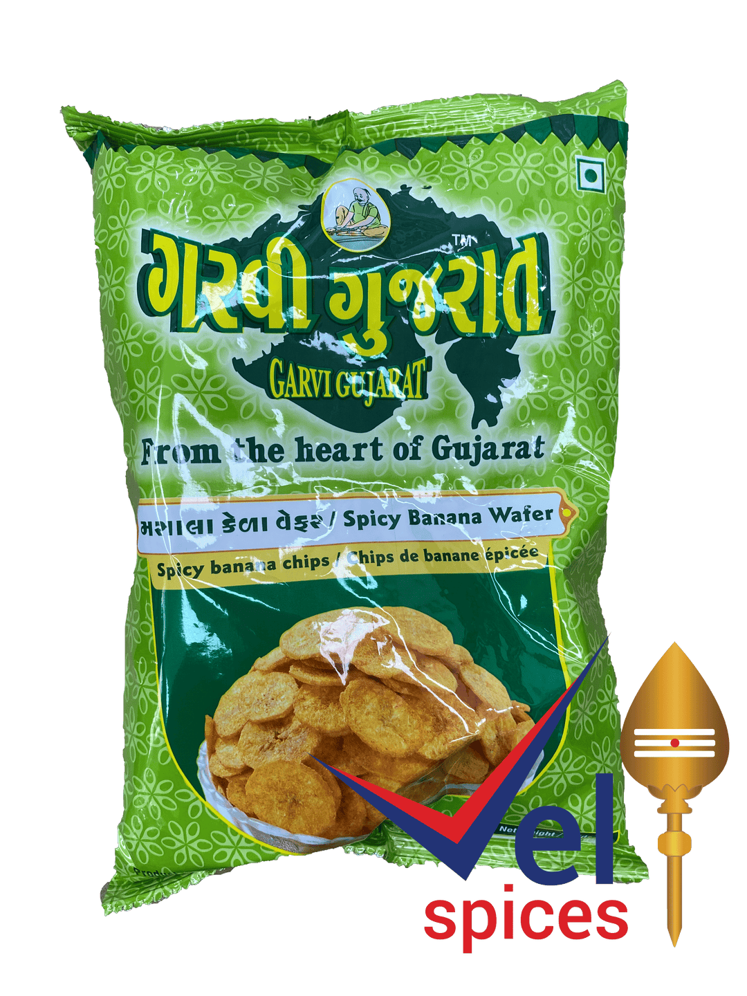 Garvi Gujarat Spicy Banana Wafer 180G