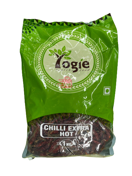 Yogie Extra Hot Chilli With Stem 1kg