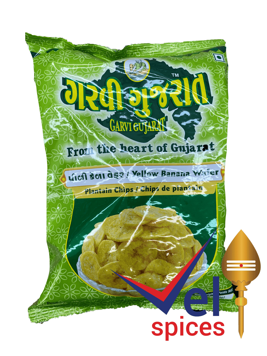 Garvi Gujarat Yellow Banana Wafer 180G