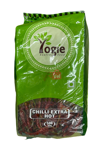 Yogie Extra Hot Chilli With Stem 500G