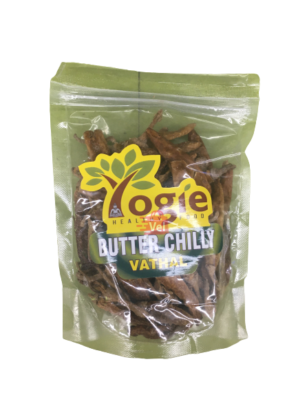 Yogie Butter Chilly Vathal (Dried Salted Chilli) 100G