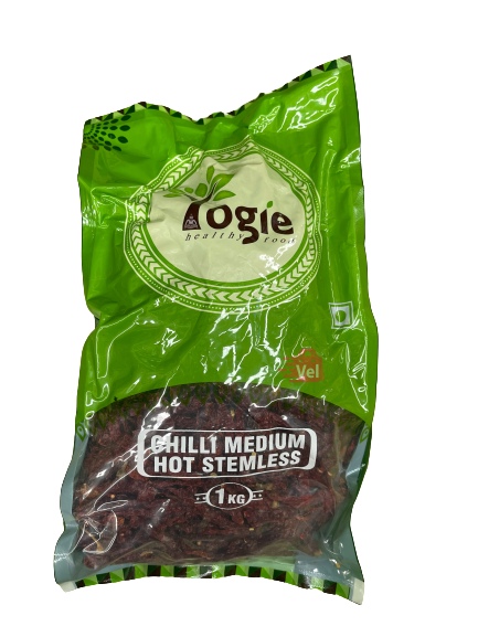 Yogie Medium Hot Chilli Stemless 1kg