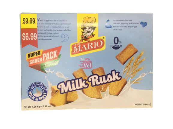 Buy Mario Milk Rusk 1.2Kg Online Melbourne - Velspices Australia