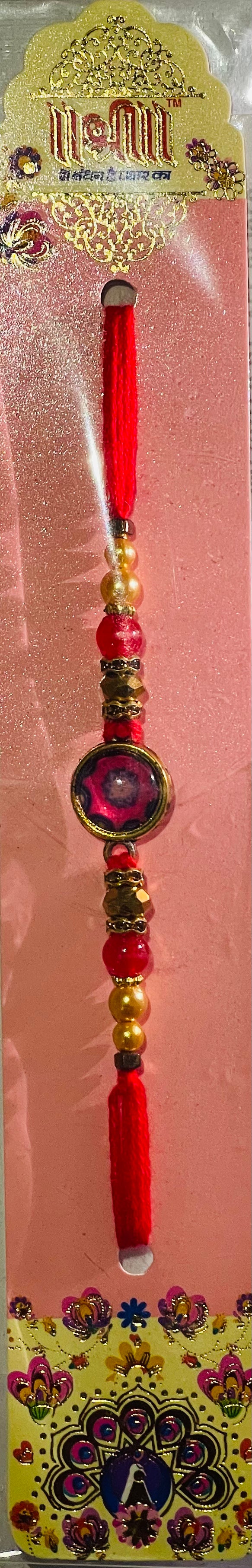 Red Thread with Circle Rakhi