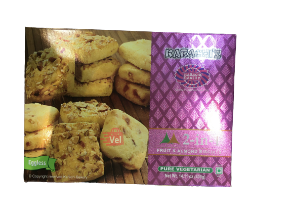 Karachi 2 In 1 Fruit & Almond Biscuits 400G