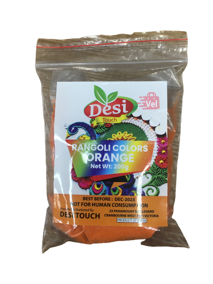 Desi Touch Rangoli Colour Orange 200G