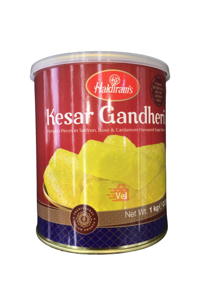 Haldirams Kesar Ganderi Tin 1kg
