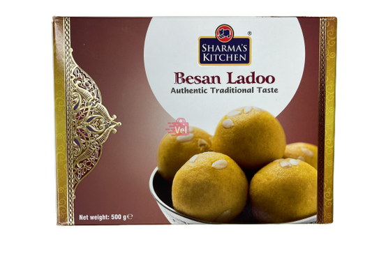 Sharmas Kitchen Besan Ladoo 500G Frozen