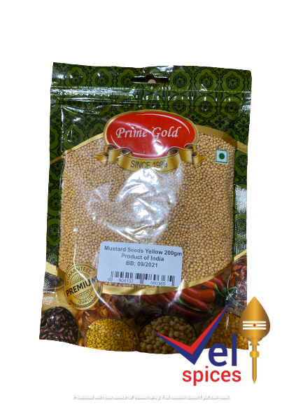 Buy Prime Gold Yellow Mustard Seed 200G Online Melbourne - Velspices ...