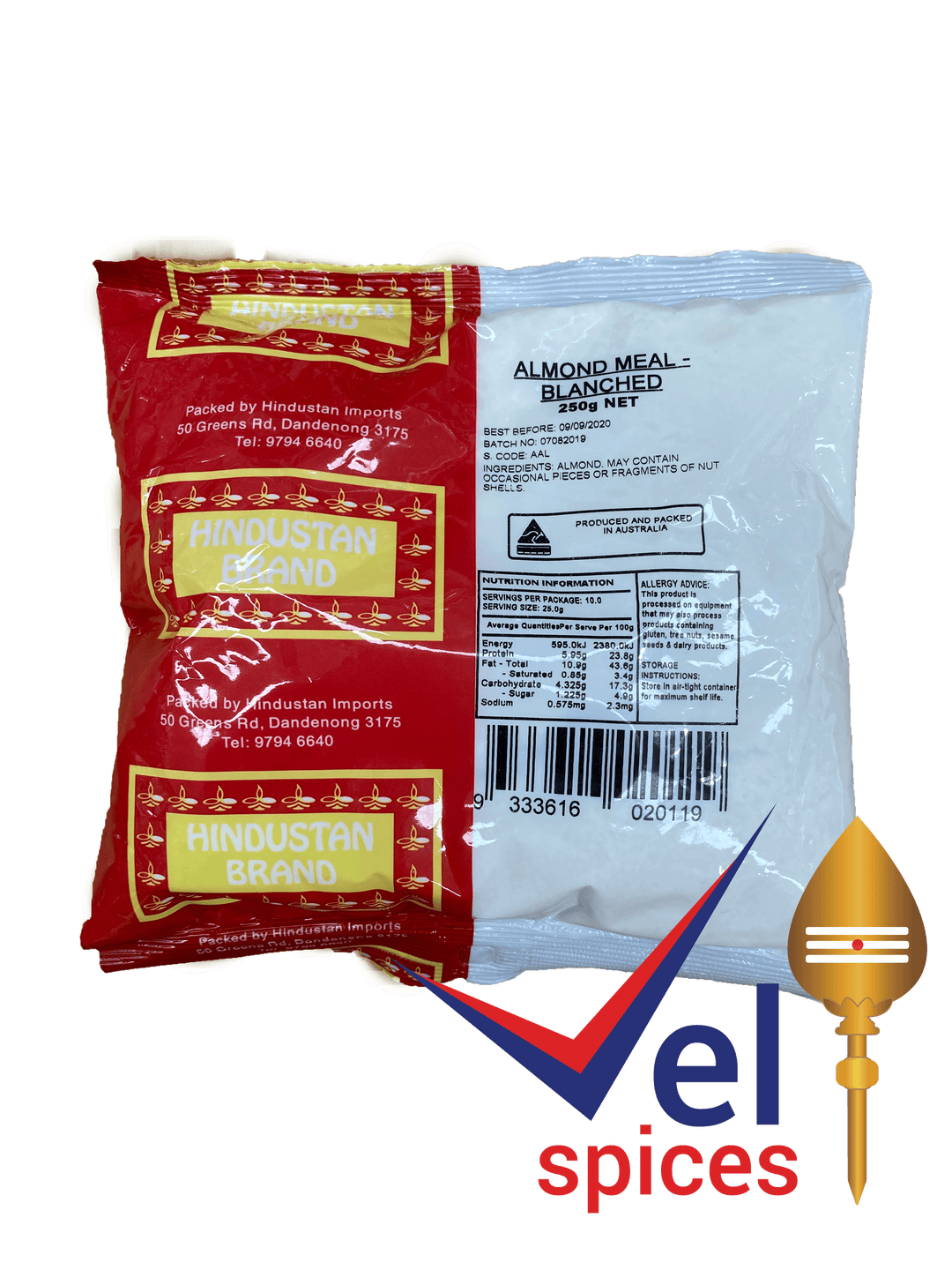 Hindustan Almond Blanched 250G