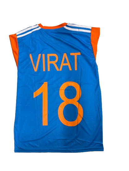 India T20 Jersey 2024 World Cup Virat Kohli 18 (colorless)
