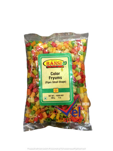 Bansi Color Fryums Pipe Small 200G