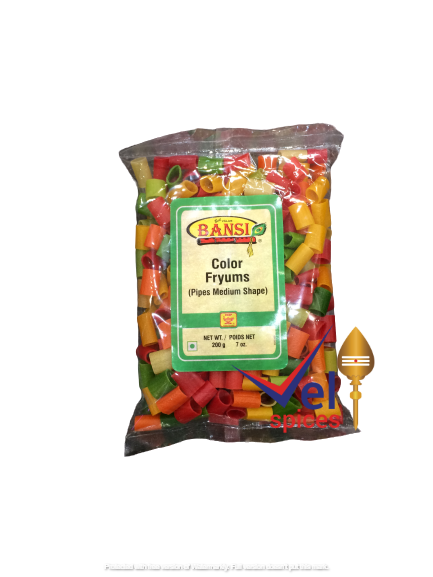 Bansi Color Fryums Pipe Medium 200G