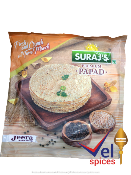 Surajs Jeera Papadam 200G